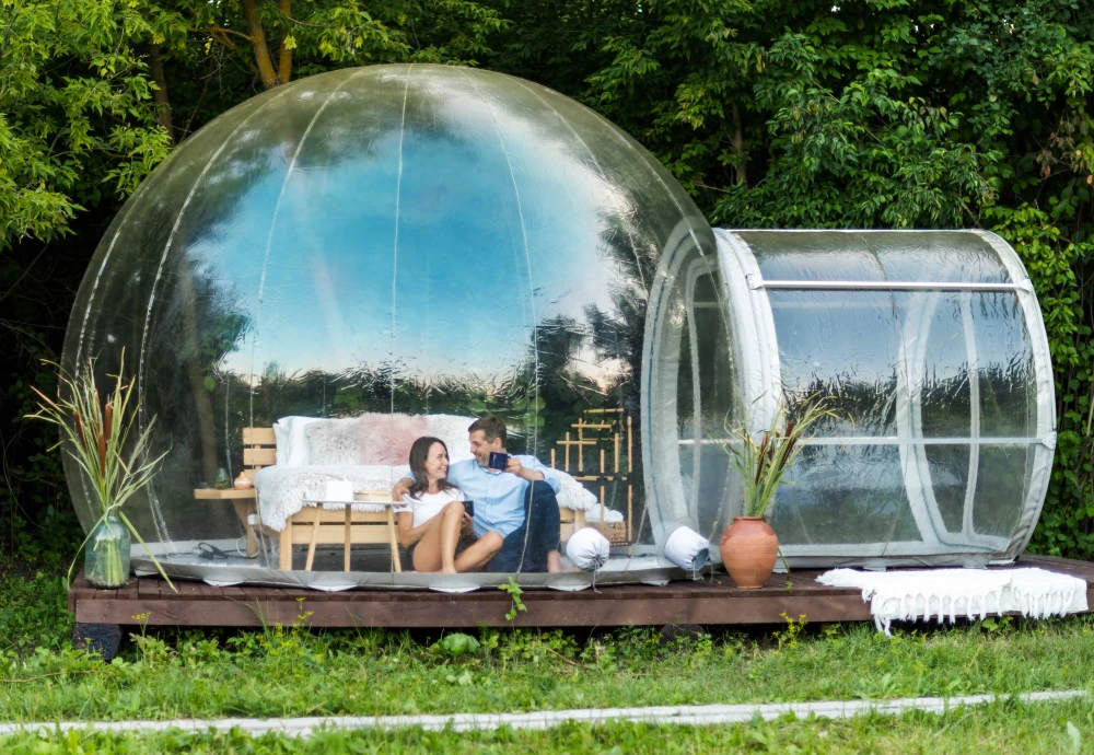 outdoor see through bubble tent