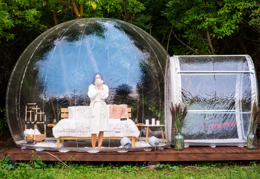 bubble tent stargazing